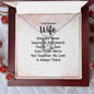 To My Beautiful Wife - Forever Love Necklace