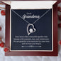 Dear Grandma - Your Love is Like a Beautiful Garden - Forever Love Necklace