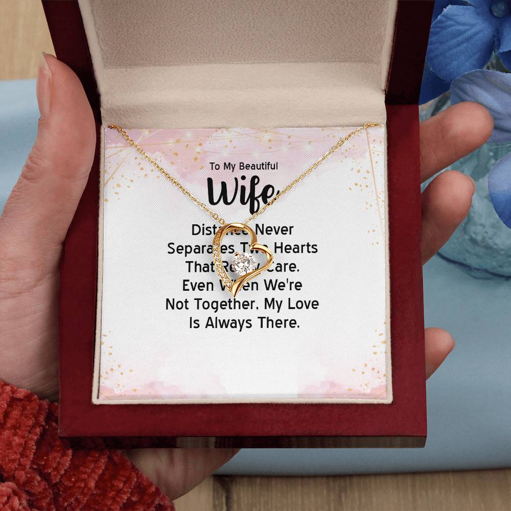 To My Beautiful Wife - Forever Love Necklace