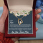 Daughter to Mom -Guiding Love Necklace: Heartfelt Mother's Day Card