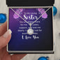 To My Loving Sister - You Are Always There Strong For Me - Eternal Hope Necklace