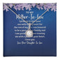 To My Mother-In -Law - I Promise to Love Your Son - Eternal Hope Necklace