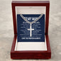 To My Man - Personalized - Cuban Chain with Artisan Cross Necklace