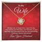To My Wife - Love Knot Necklace