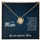 Mom: No Words Can Express - Love Knot Necklace