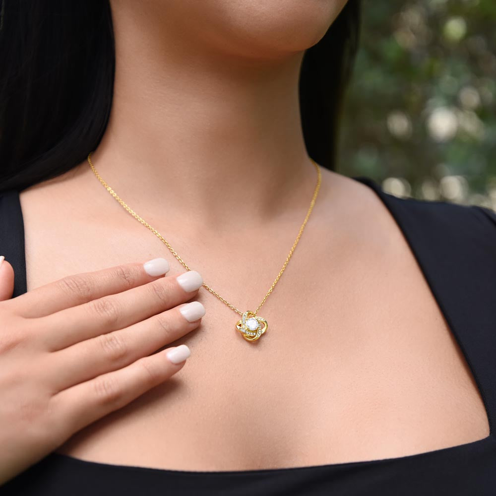 Compassionate Love Pendant: Mama's Wisdom - Happy Mother's Day - Love Knot Necklace
