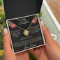To My Daughter From Dad - My Love for You Is Eternal - Love Knot Necklace