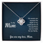 Mom: No Words Can Express - Love Knot Necklace