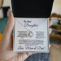 Mom & Dad: To Our Daughter-Never Forget We Love You - Love Knot Necklace