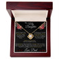 To My Daughter From Dad - My Love for You Is Eternal - Love Knot Necklace