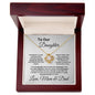 Mom & Dad: To Our Daughter-Never Forget We Love You - Love Knot Necklace