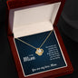 Mom: No Words Can Express - Love Knot Necklace