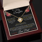 To My Daughter From Dad - My Love for You Is Eternal - Love Knot Necklace