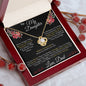 To My Daughter From Dad - My Love for You Is Eternal - Love Knot Necklace