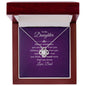 To My Daughter - You Are Braver Than You Believe - Love Knot Necklace