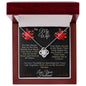 To My Beautiful Wife -How Much You Mean to Me - Love Knot Necklace