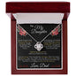 To My Daughter From Dad - My Love for You Is Eternal - Love Knot Necklace