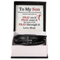 To My Son From Mom - Men's Cross Leather Bracelet