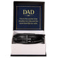 Dad: You're the Anchor - Men's Cross Leather Bracelet