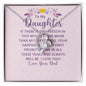 To My Daughter From Dad - If There's a Person I Love More - Forever Love Necklace