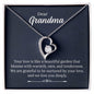 Dear Grandma - Your Love is Like a Beautiful Garden - Forever Love Necklace