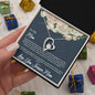 Daughter to Mom -Guiding Love Necklace: Heartfelt Mother's Day Card