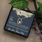 Daughter to Mom -Guiding Love Necklace: Heartfelt Mother's Day Card