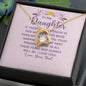 To My Daughter From Dad - If There's a Person I Love More - Forever Love Necklace