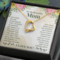 To My Beautiful Mom - Forever Love Necklace