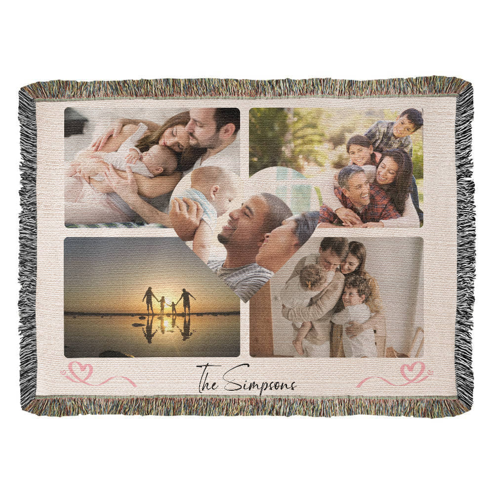 Photo Heirloom Woven Blanket - Preserve Your Cherished Family Memories!