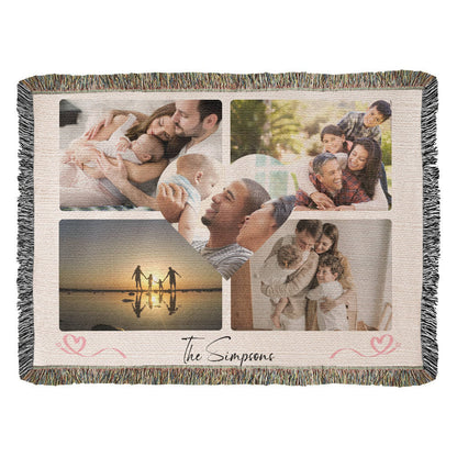 Photo Heirloom Woven Blanket - Preserve Your Cherished Family Memories!