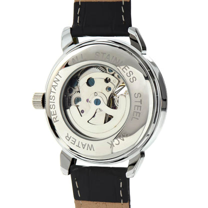 A Luxury Timepiece for the Love of Your Life - Your Husband | Men's Openwork Watch, Luxury Skeleton | Genuine Black | Gift for Husband