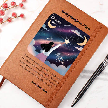 Every Great Journey Begins With a Single Step Graphic Leather Journal