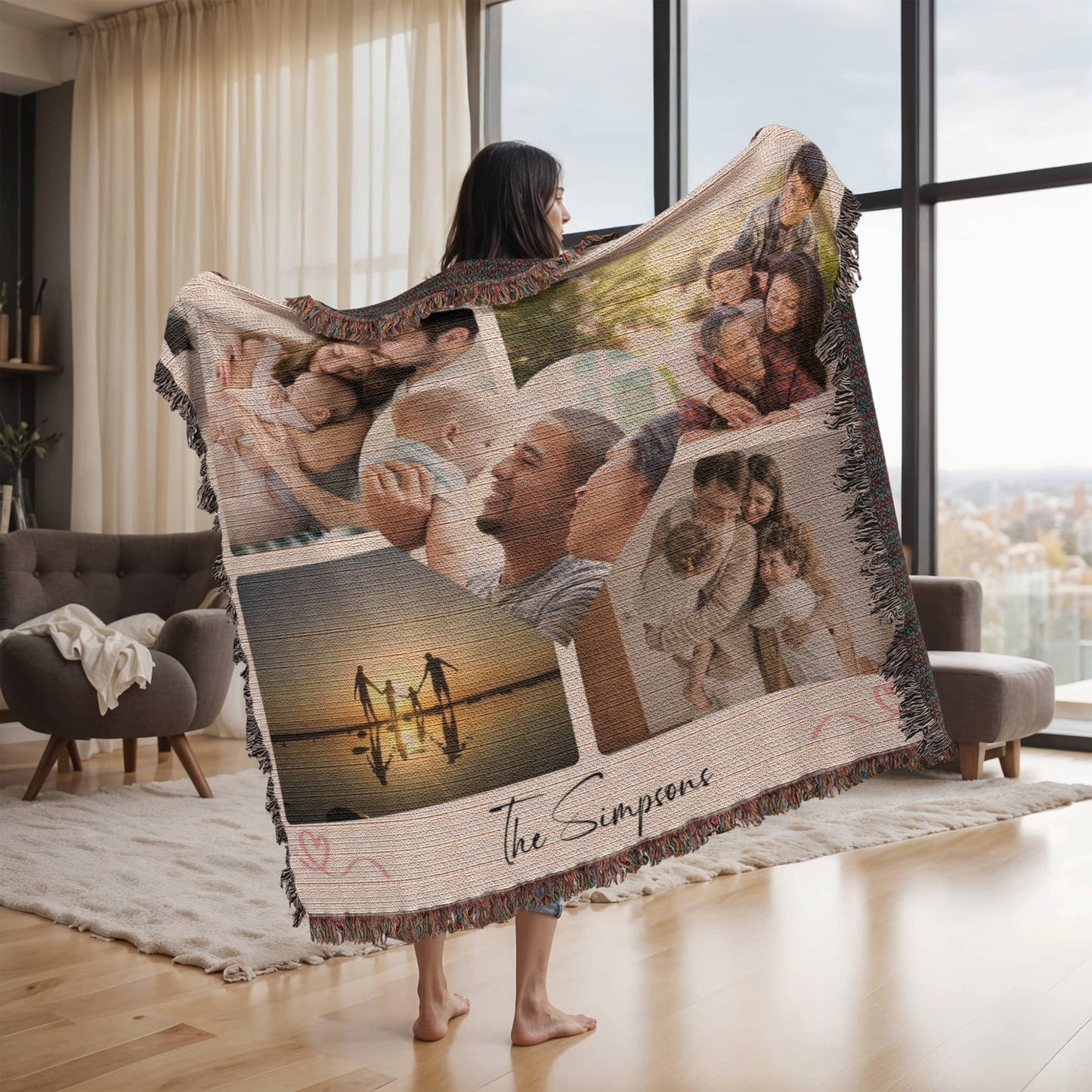 Photo Heirloom Woven Blanket - Preserve Your Cherished Family Memories!