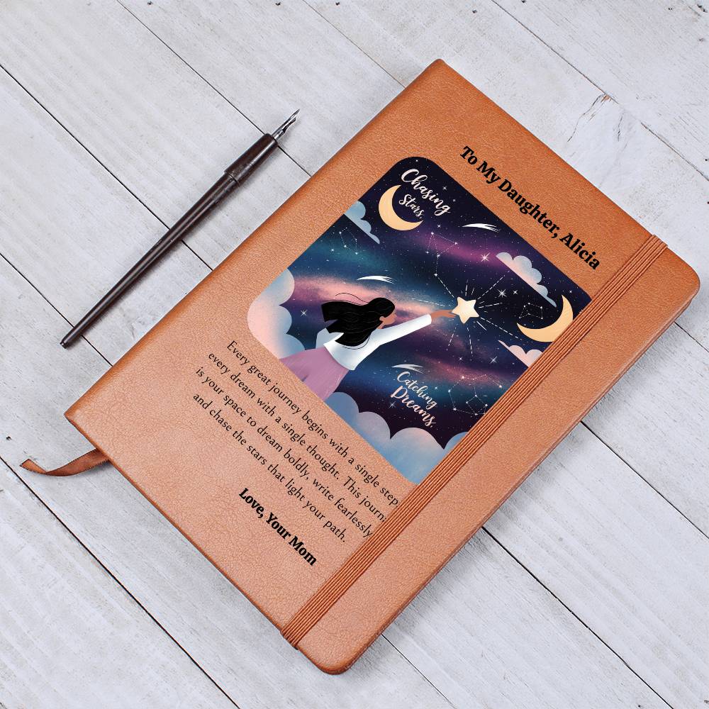 Every Great Journey Begins With a Single Step Graphic Leather Journal