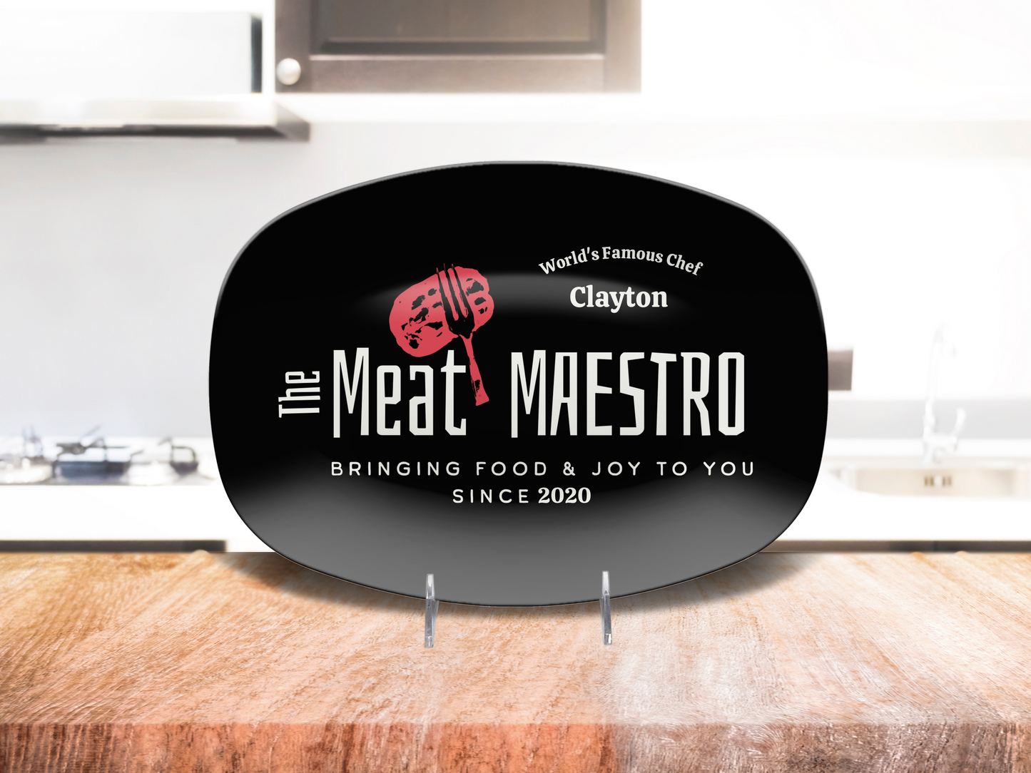 Personalized Grill Plate, Custom Name Plate, Dad Grilling Plate, Fathers Day Gift, BBQ Gifts, Gift for Dad, Personalized Entertaining BBQ Platter