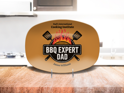 Personalized BBQ Plate, Dad Grilling Plate, Custom Plate, BBQ Gifts for Men, Dad Birthday Gift, Fathers Day Grill Plate