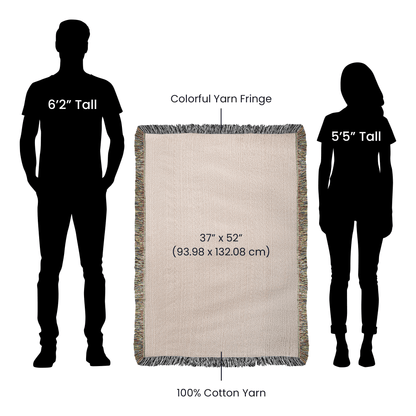 Custom Woven Blanket, Personalized Picture Throw, Cotton Woven Gift, Custom Portrait Blanket, Anniversary Gift Throw, Family Keepsake
