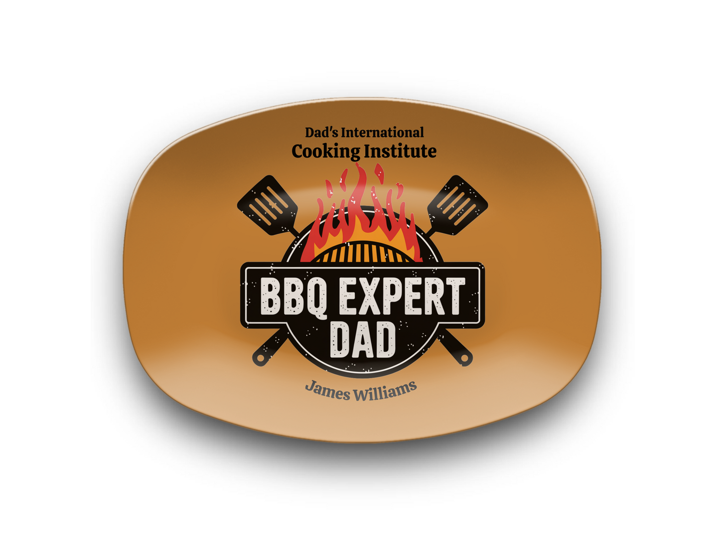 Personalized BBQ Plate, Dad Grilling Plate, Custom Plate, BBQ Gifts for Men, Dad Birthday Gift, Fathers Day Grill Plate