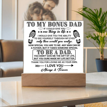 My Bonus Dad  "If I Could Give You One Thing in Life"