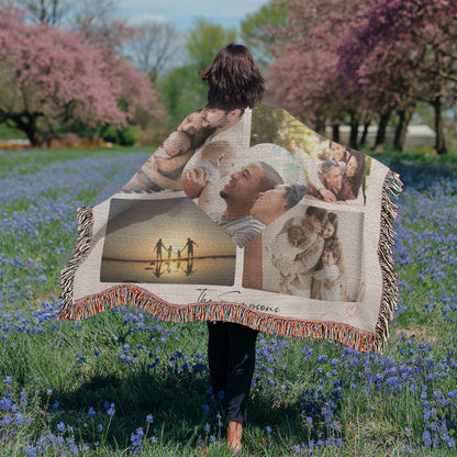 Photo Heirloom Woven Blanket - Preserve Your Cherished Family Memories!