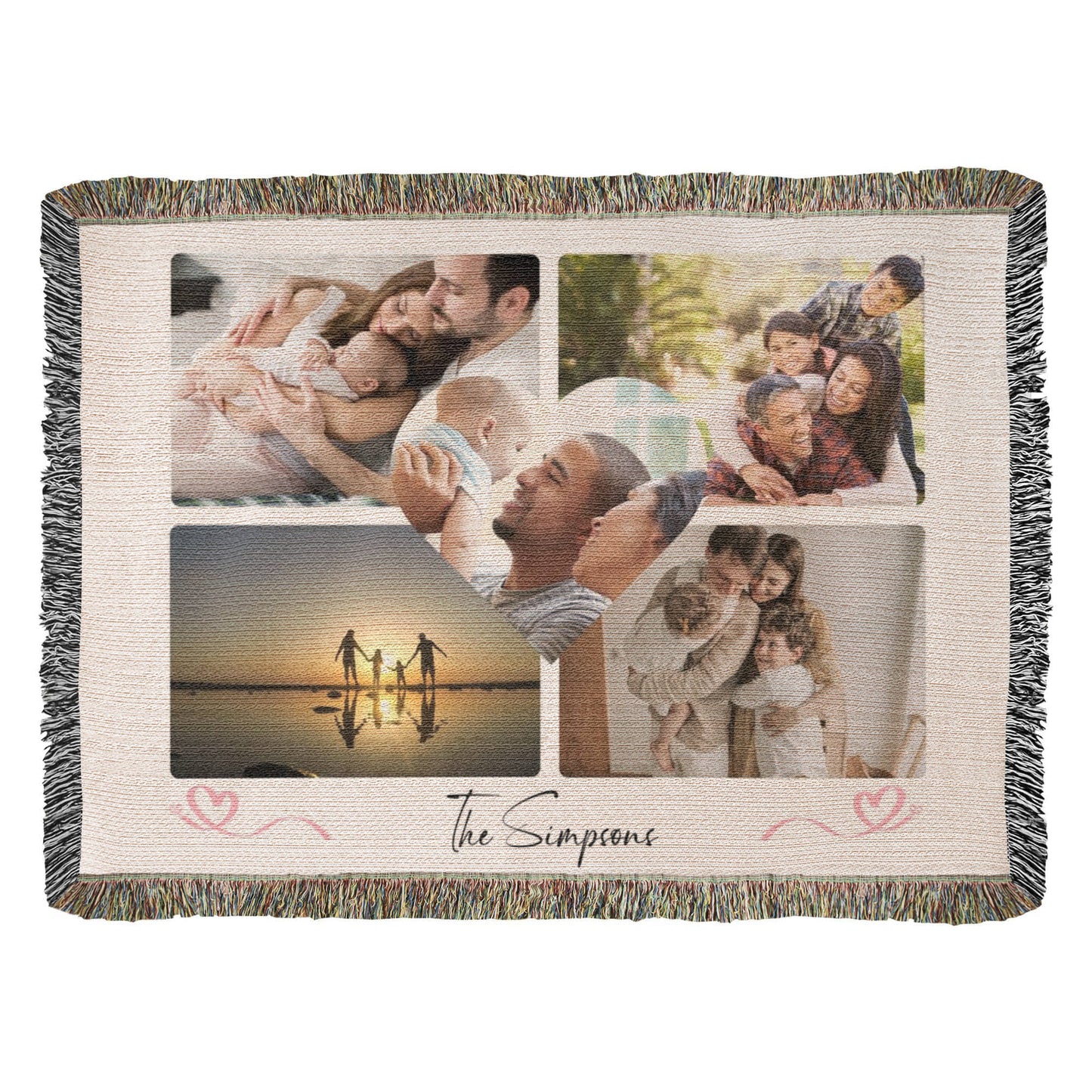 Photo Heirloom Woven Blanket - Preserve Your Cherished Family Memories!