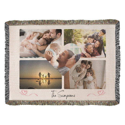 Photo Heirloom Woven Blanket - Preserve Your Cherished Family Memories!