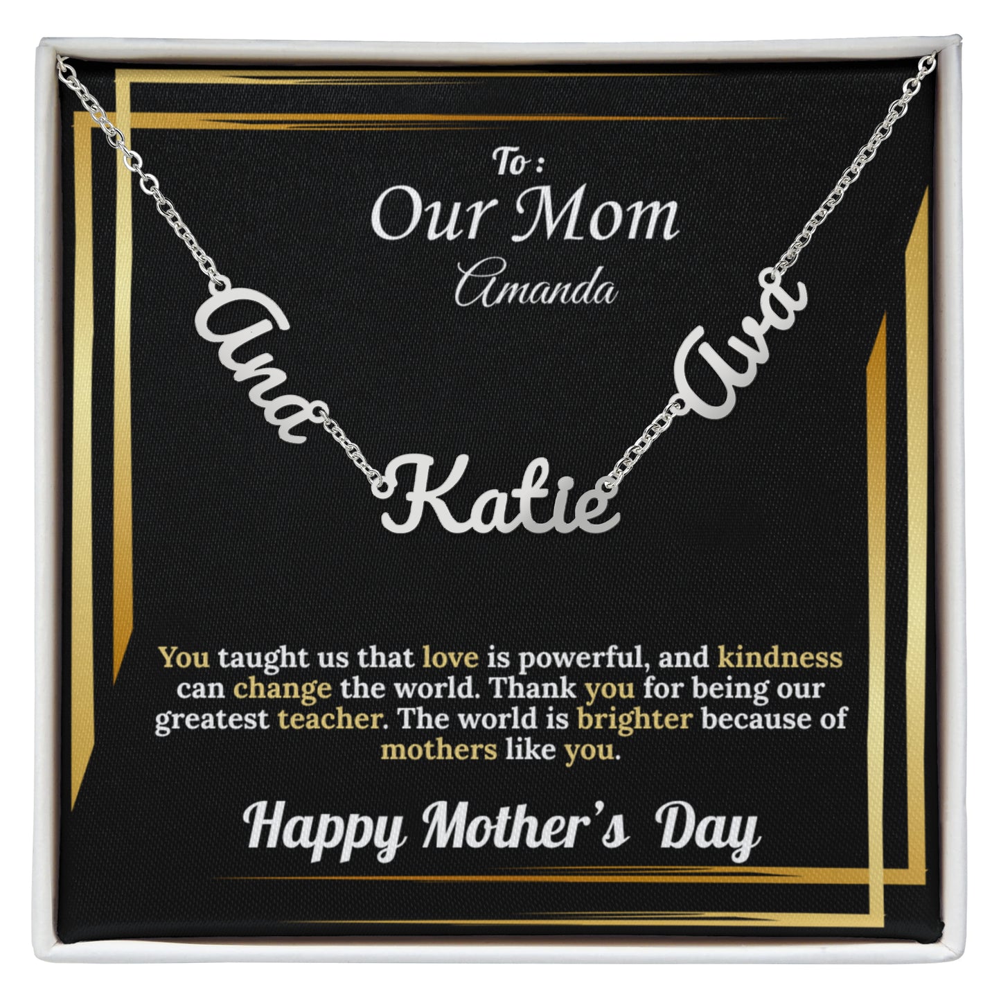 To Our Mom: Personalized Kid's Names | Mother's Day Version