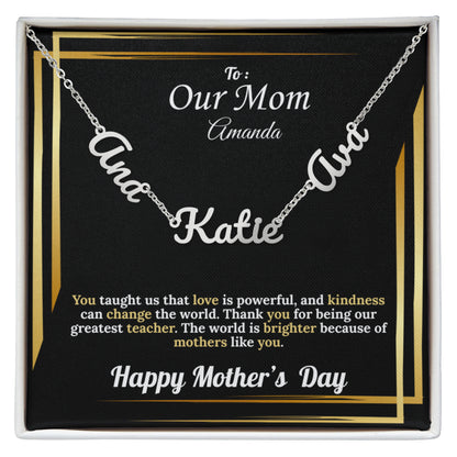 To Our Mom: Personalized Kid's Names | Mother's Day Version