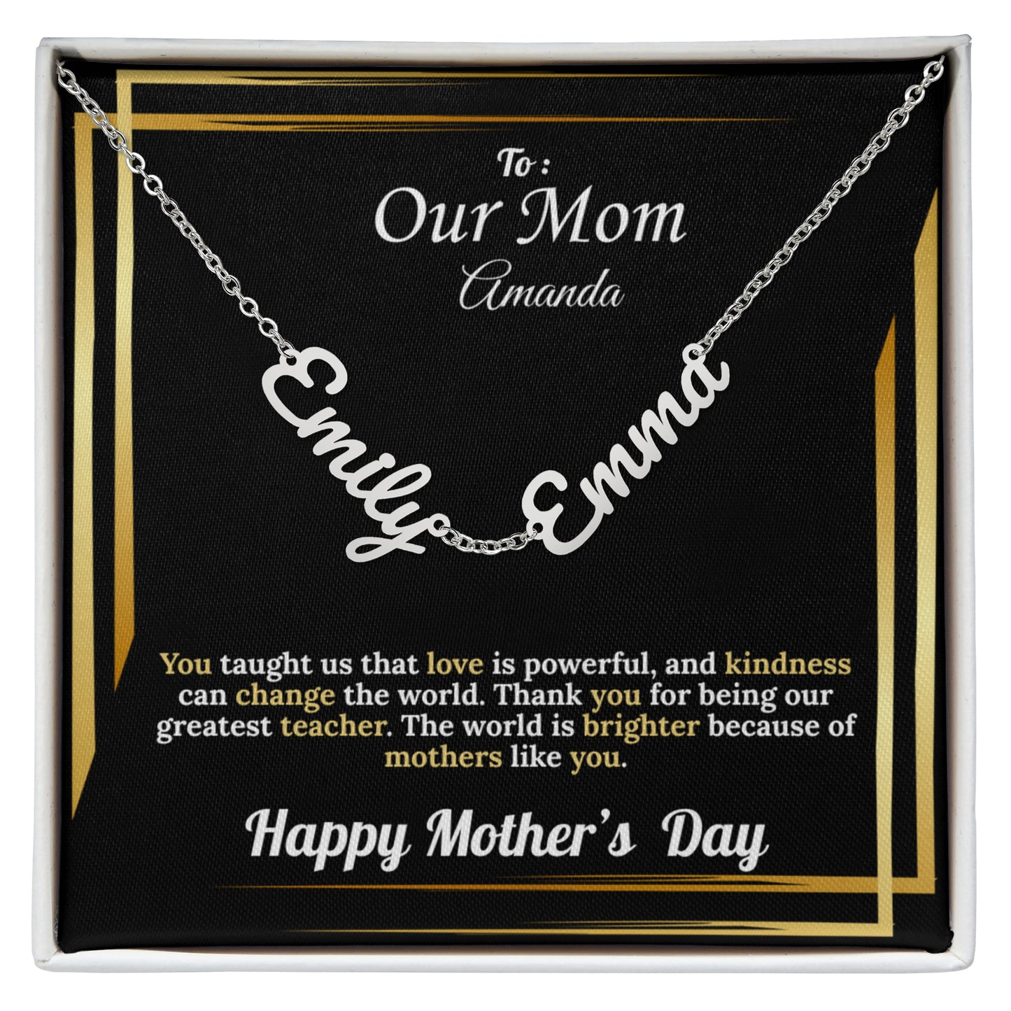 To Our Mom: Personalized Kid's Names | Mother's Day Version