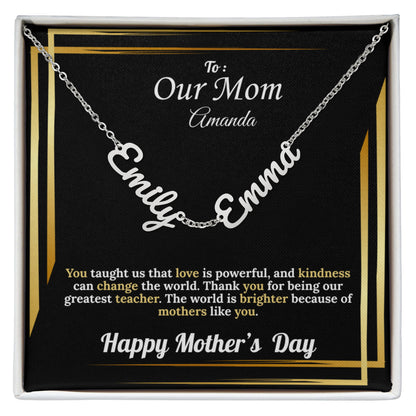 To Our Mom: Personalized Kid's Names | Mother's Day Version