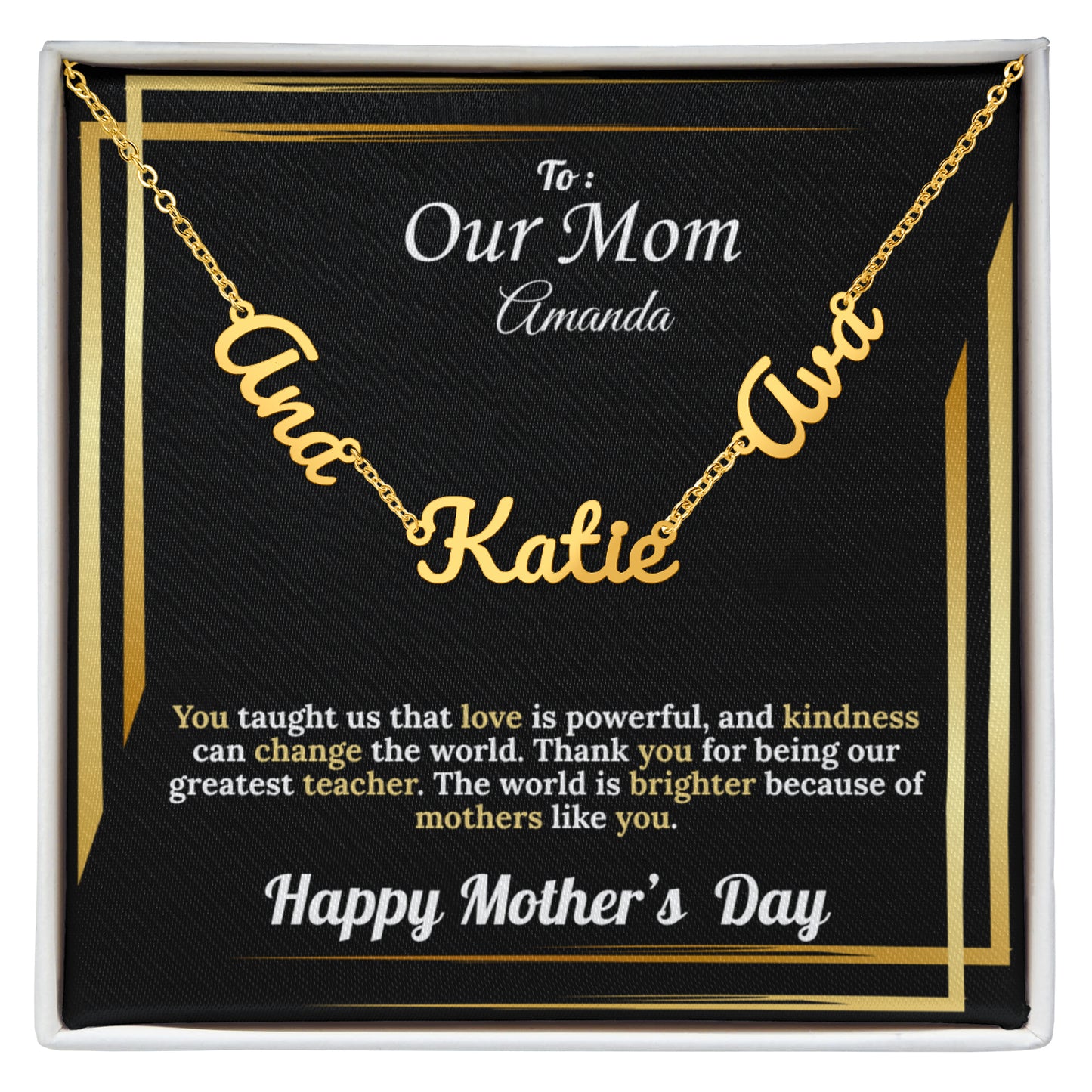 To Our Mom: Personalized Kid's Names | Mother's Day Version