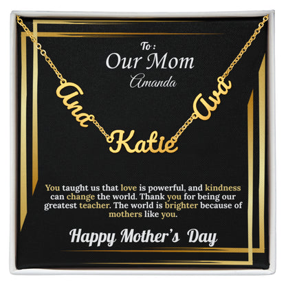 To Our Mom: Personalized Kid's Names | Mother's Day Version