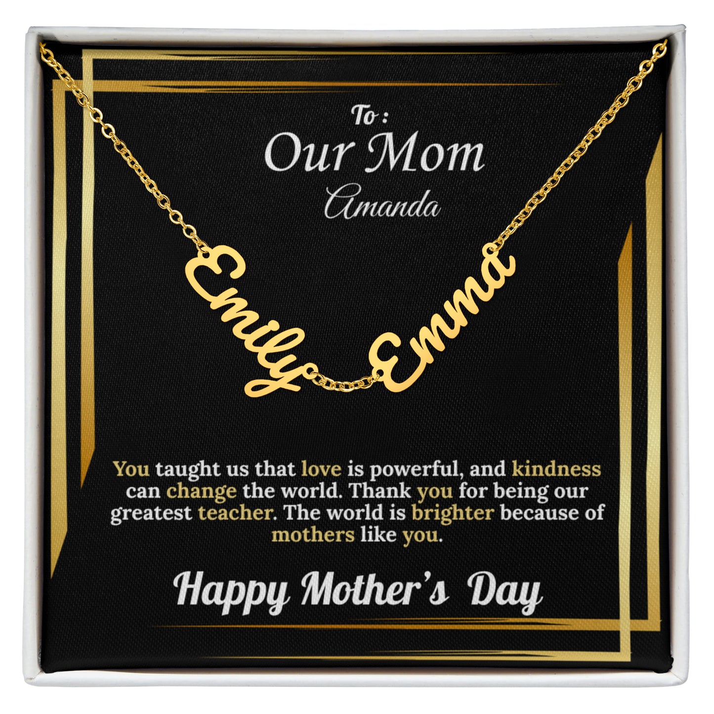 To Our Mom: Personalized Kid's Names | Mother's Day Version